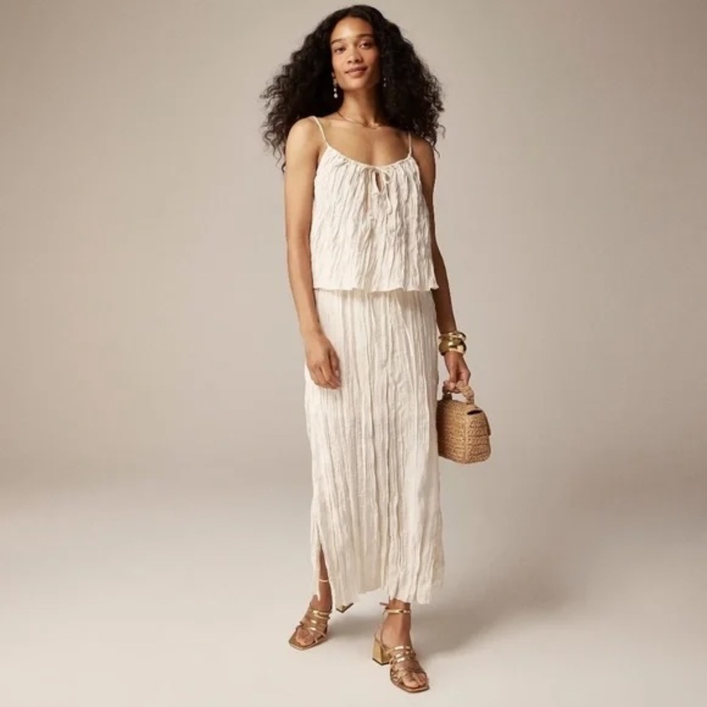 J.Crew Crinkled Tank Top - Picture 1 of 8